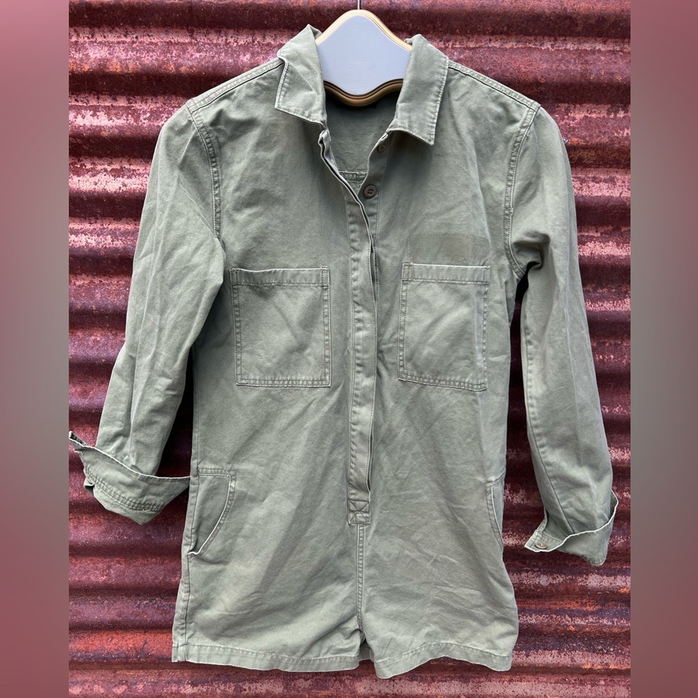 Thrills mechanic/army romper